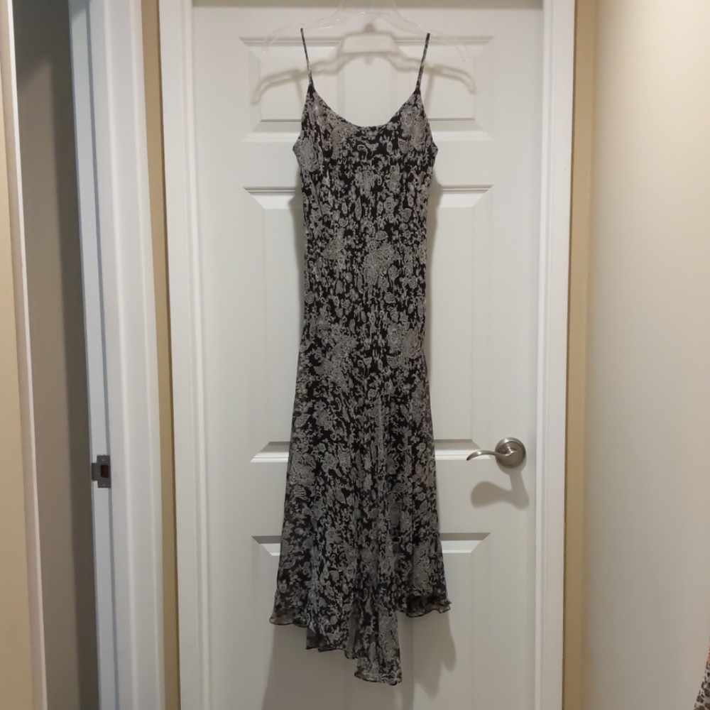 Silk patterned dress, size 6